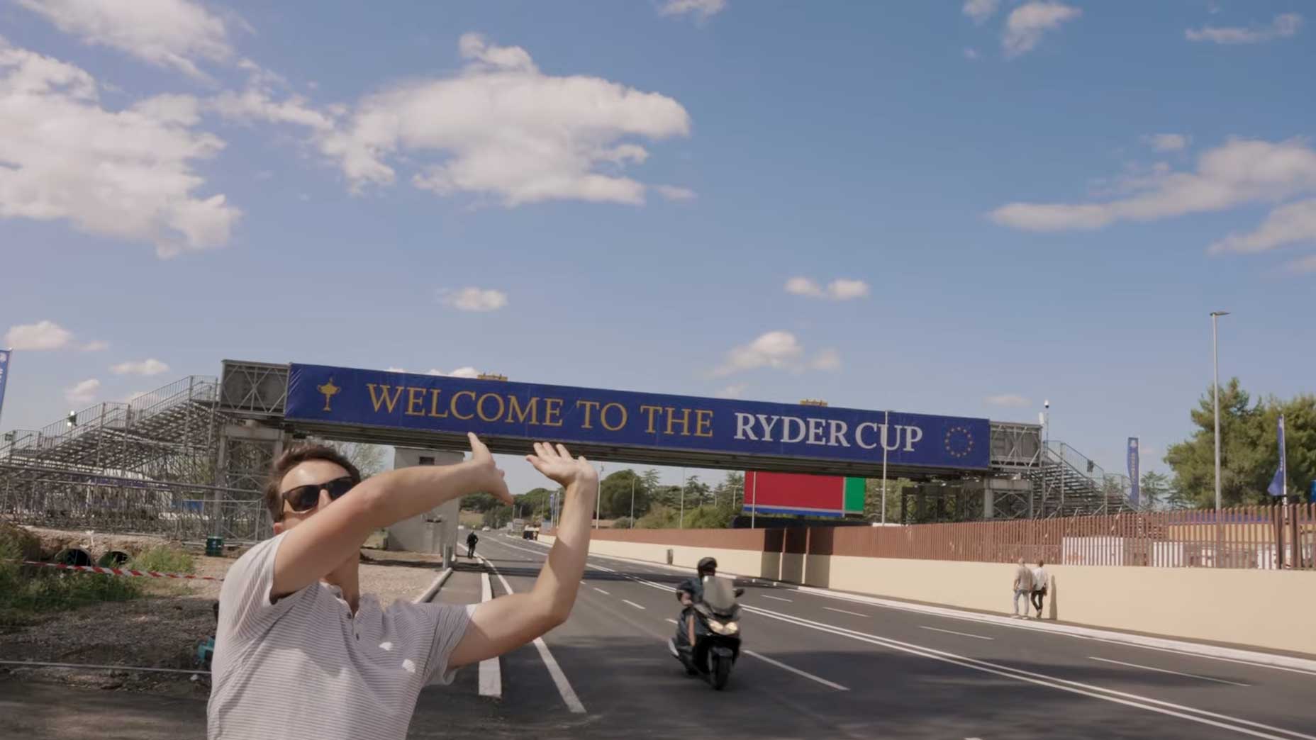 The GOLF.com team arrives in Italy to watch Ryder Cup players and captains get a lay of the land.